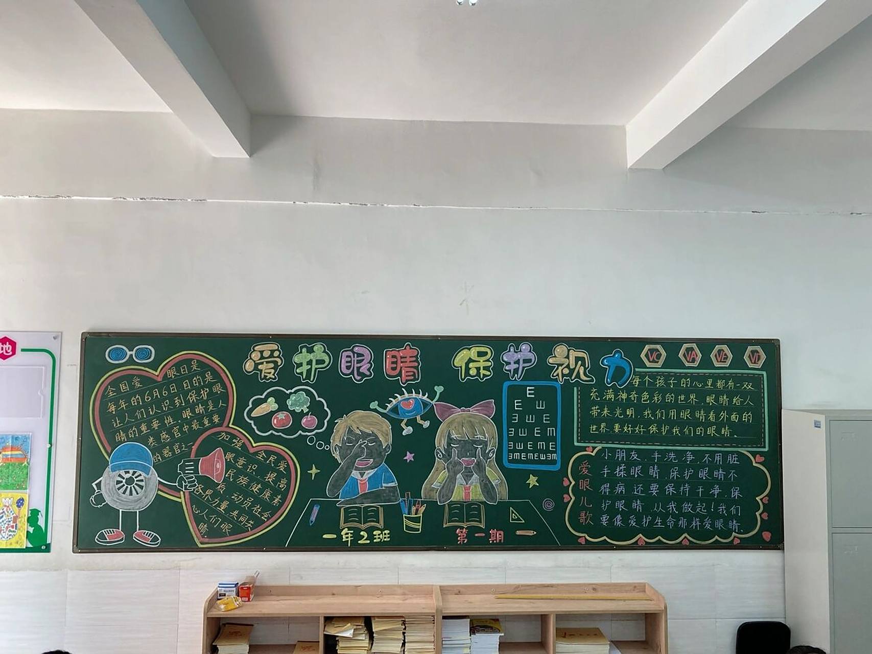 爱护眼睛黑板报