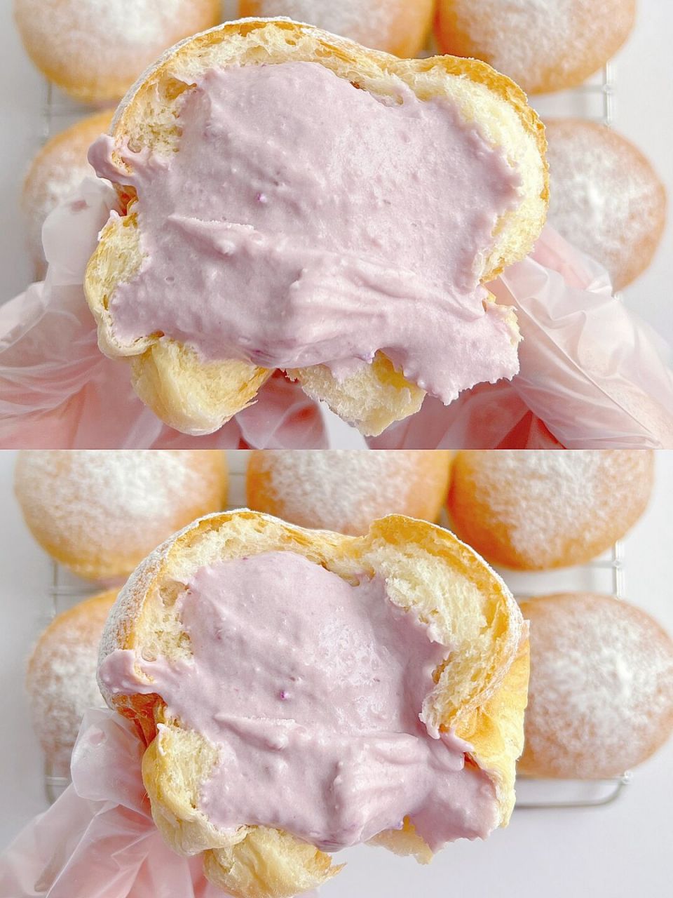 芋泥脑袋狂喜6015软乎乎还爆浆的芋泥冰面包 芋泥脑袋快冲