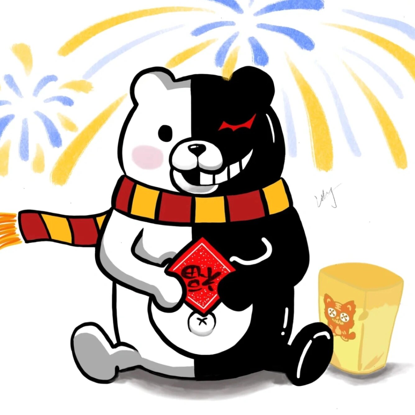 黑白熊来给大家拜年啦!