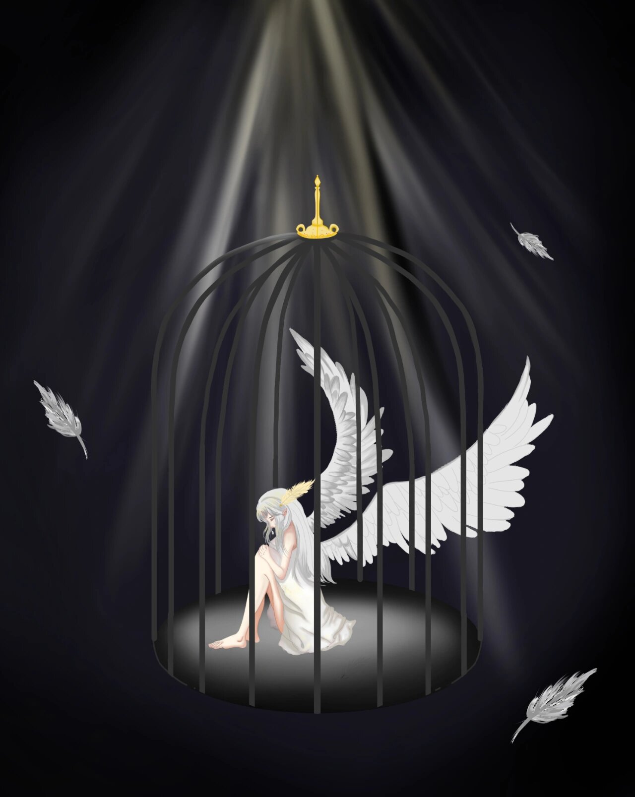 《枷锁·笼中天使》 我是神明的一介尘土,在这禁锢的牢笼中渴望得到