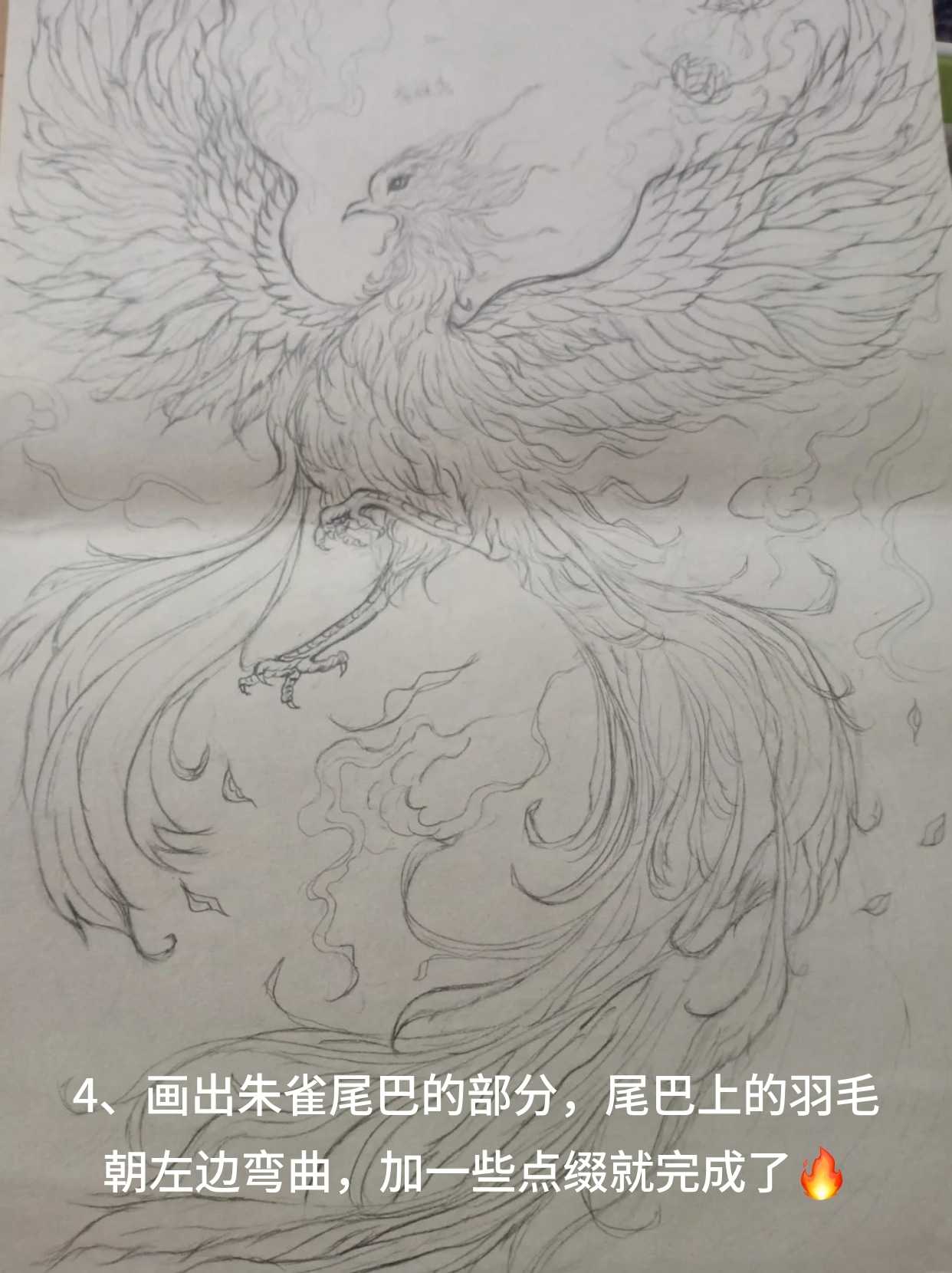 朱雀的画法铅笔画 朱雀是一种神兽