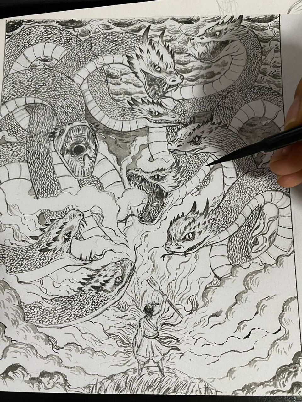 《山海经》-九头蛇相柳 相柳,上古时代中国神话传说中