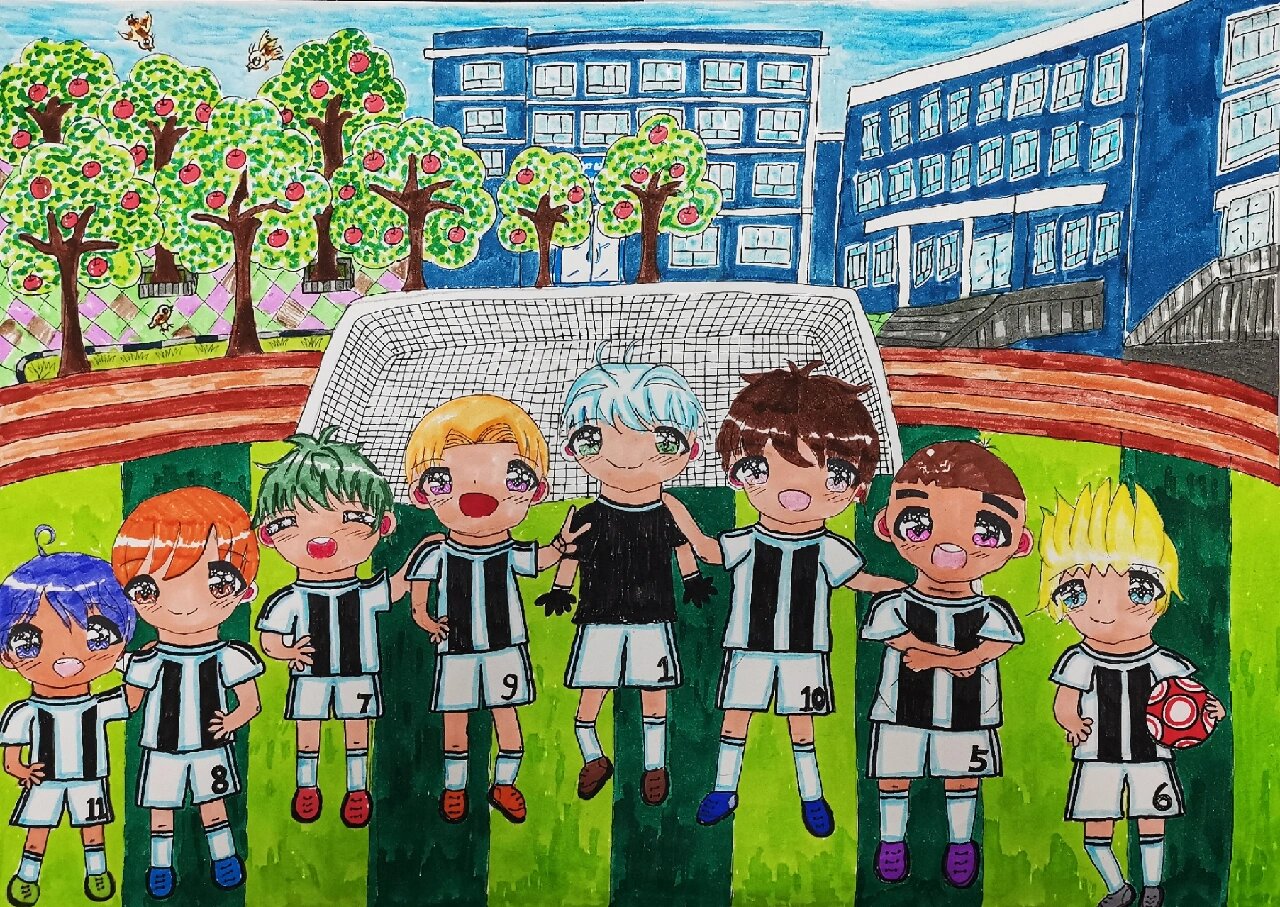 萌娃世界杯 | 足球主题儿童绘画