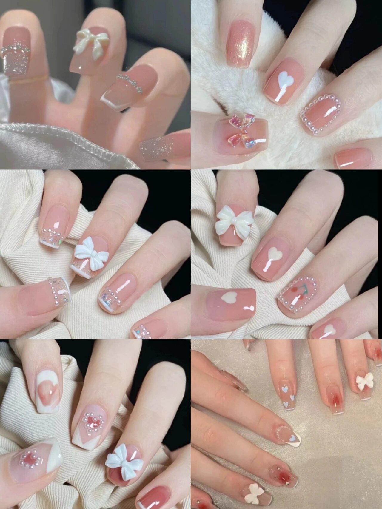 300款蝴蝶结美甲(一