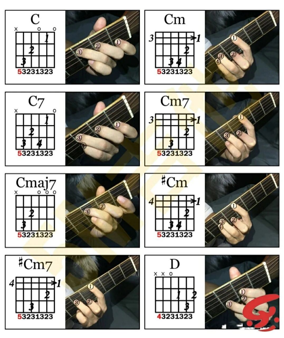 【吉他入门】吉他和弦指法94 如果您想系统全面,方便自由7815