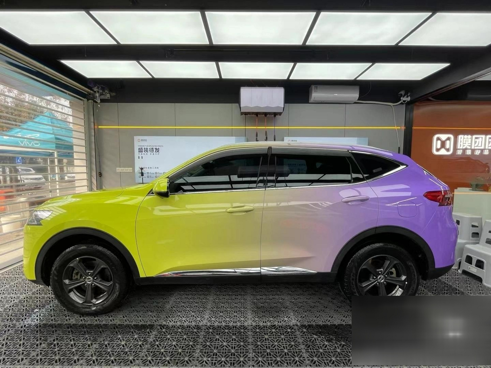 哈弗f7  六年白车 改色 完美竣工,等待交车~ 好膜好品质,就选膜团团!