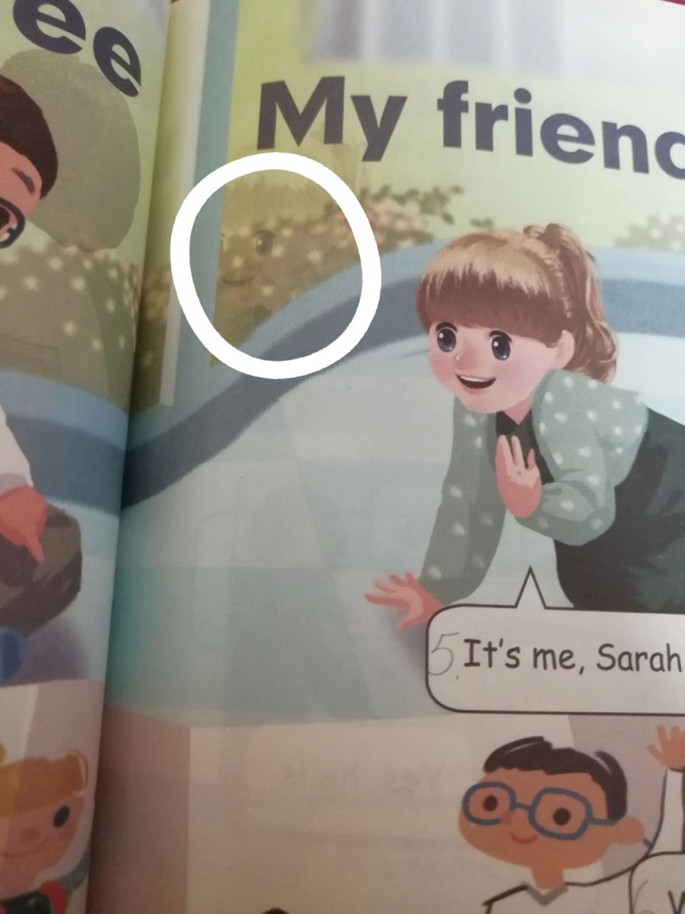 小学英语书中sarah的脚图片