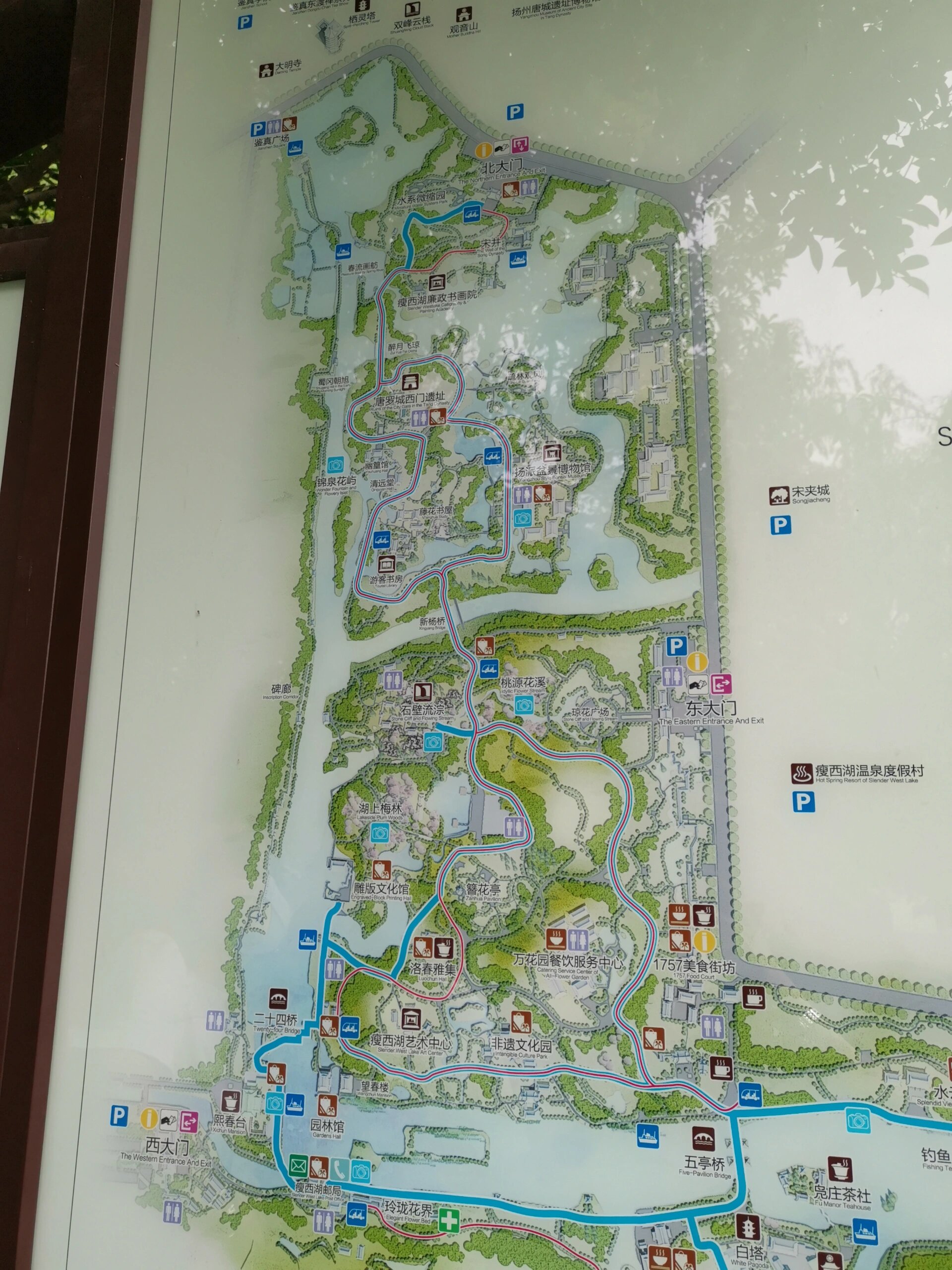 扬州瘦西湖游览路线