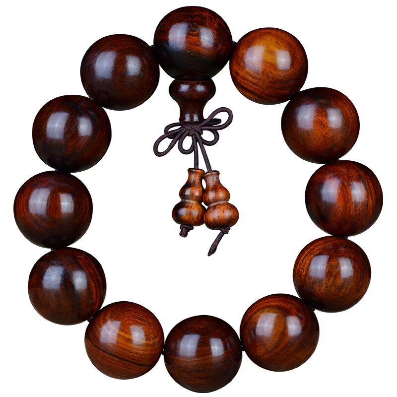 老挝红酸枝手串佛珠手链男款饰