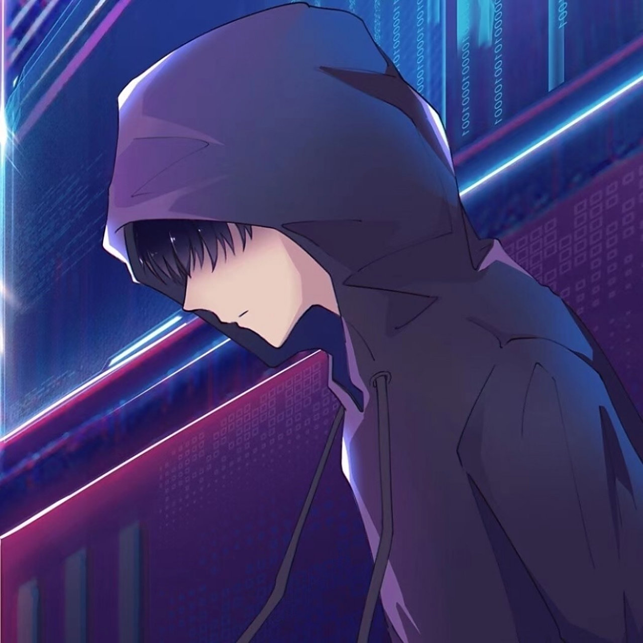 极度忧郁的一人头像 "走遍半生四季,风景都不及你"