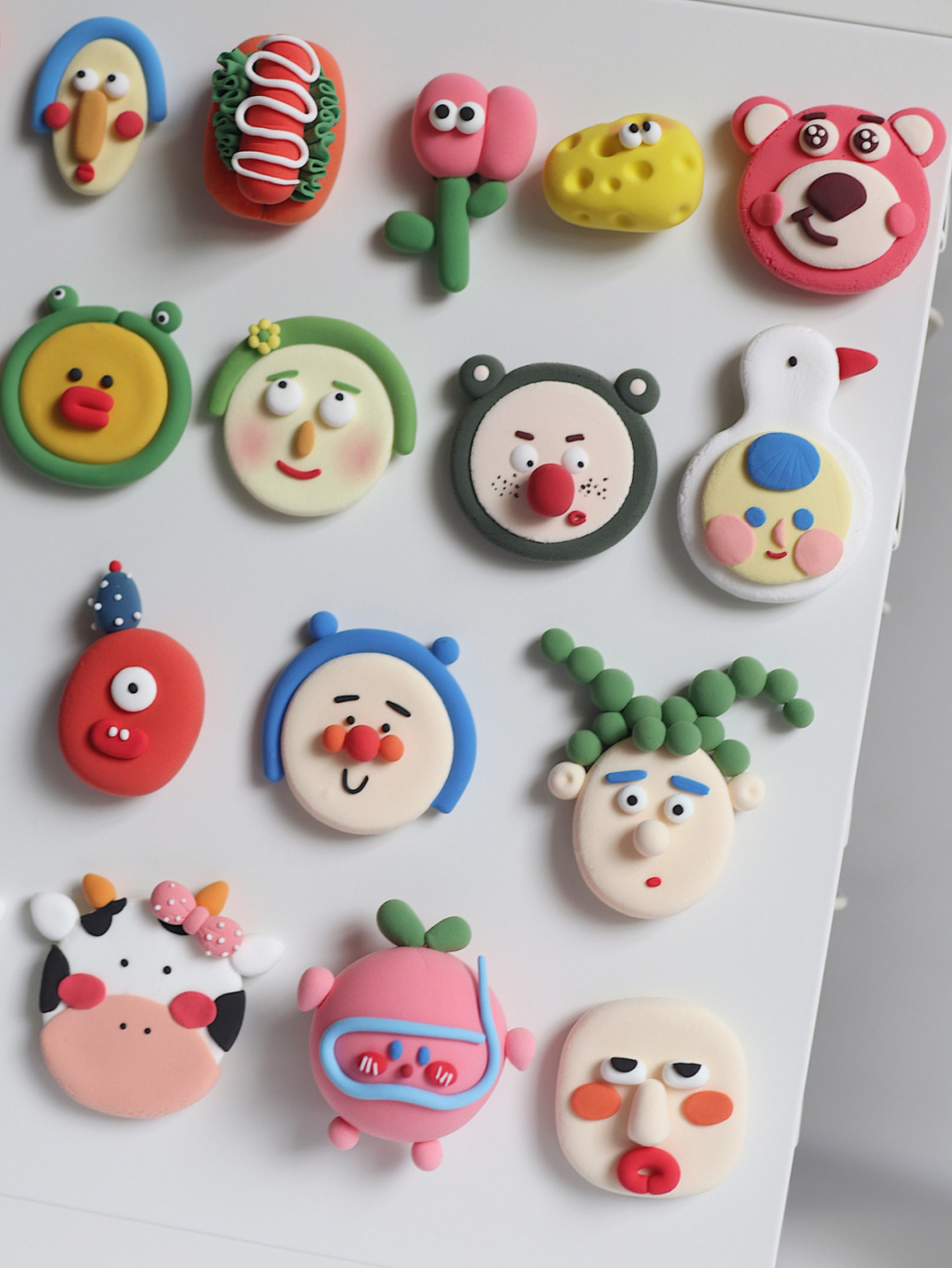 超轻粘土冰箱贴|一直捏一直爽 玩粘土是会上瘾的 宜家的信盘正好可以