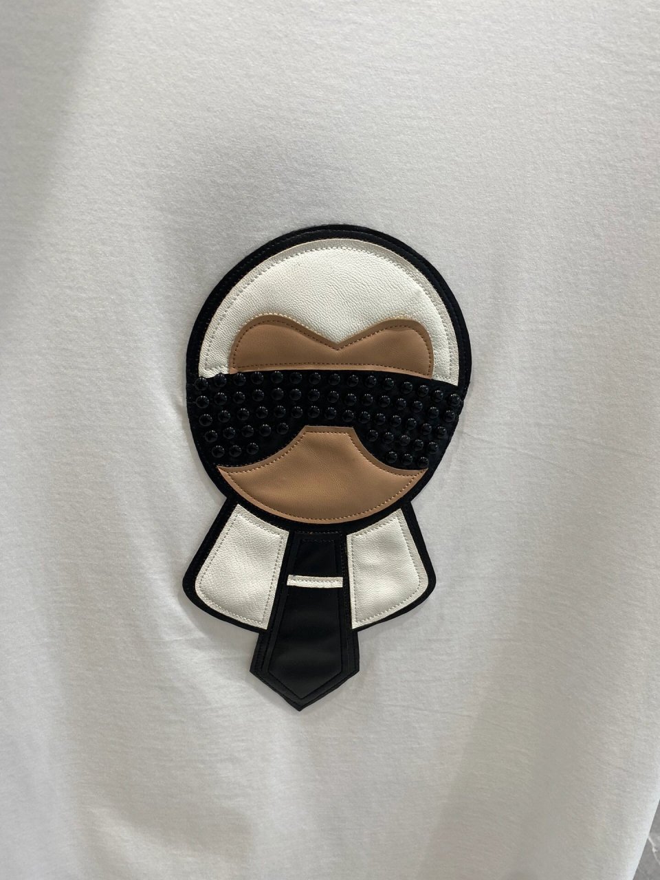 fendi芬迪老佛爷刺绣短袖t恤 3.18