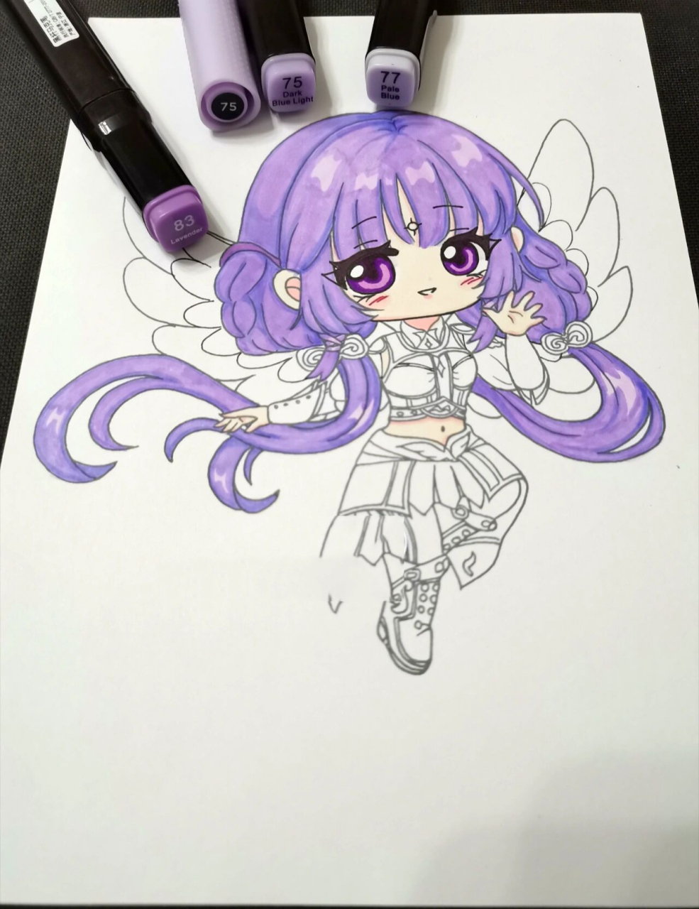 斗罗大陆小舞白沉香手绘线稿简笔画画的日常 原创 (史莱克七怪:已画