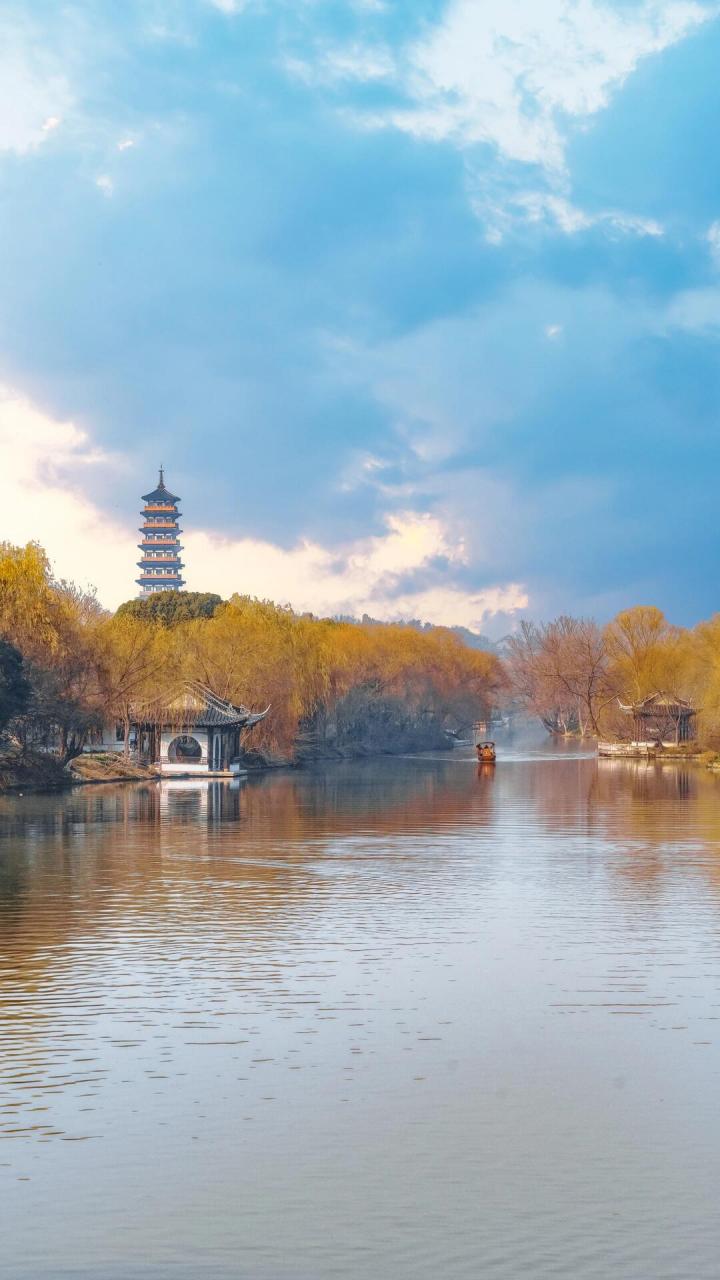 冬季瘦西湖 扬州瘦西湖 .