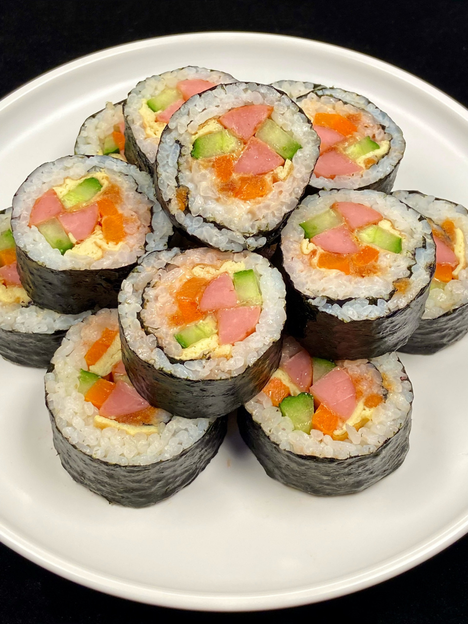 今天第一次做家庭版寿司即然成功啦!