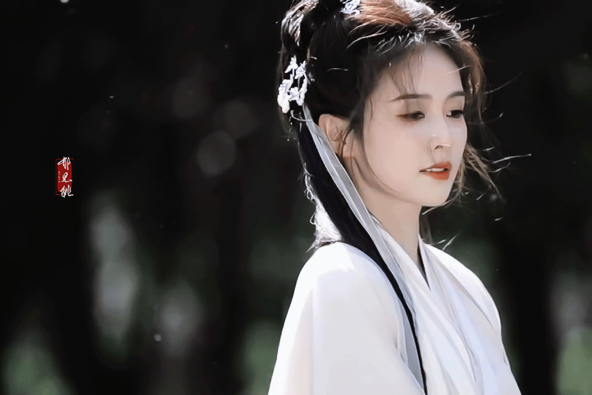 白鹿七夕古风造型#白鹿在七夕发了古风造型,真的是美死谁了[流泪]
