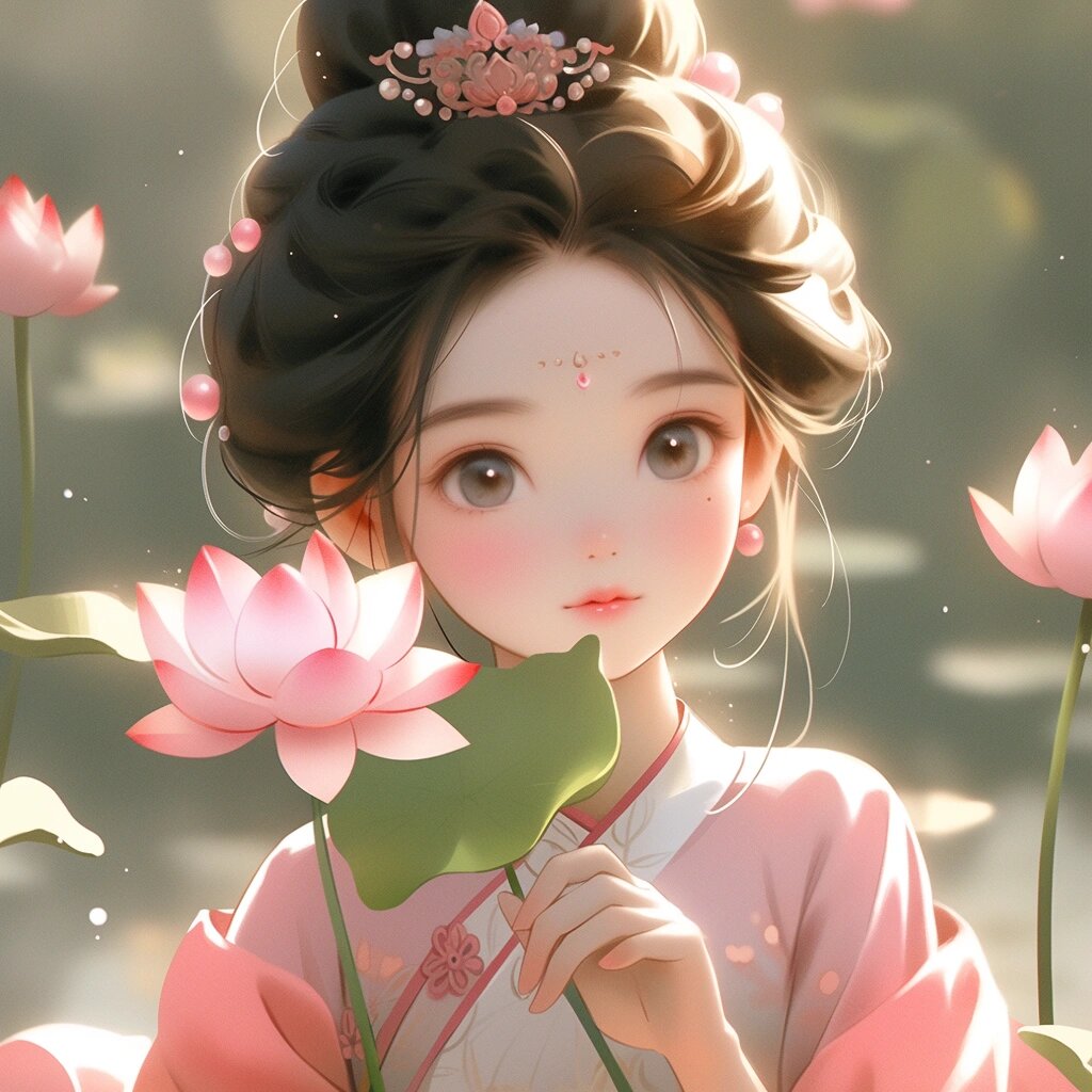 古风女生头像 荷荷美美气质女生头像