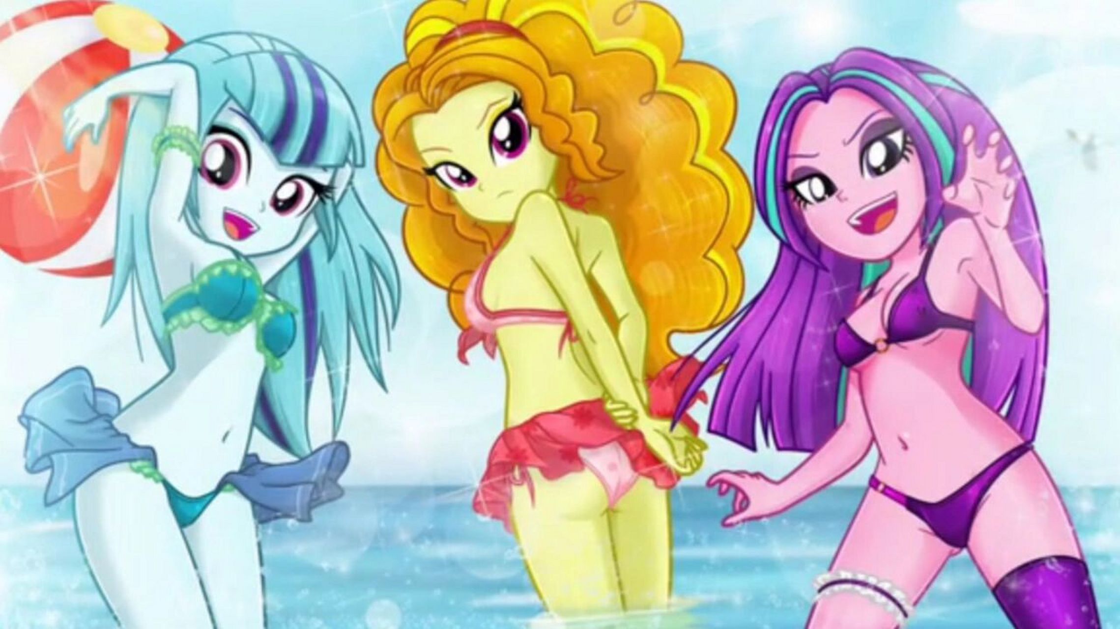 小马宝莉图集·海妖三人组 老实说这三只真是美滴很呐 为什么反派都