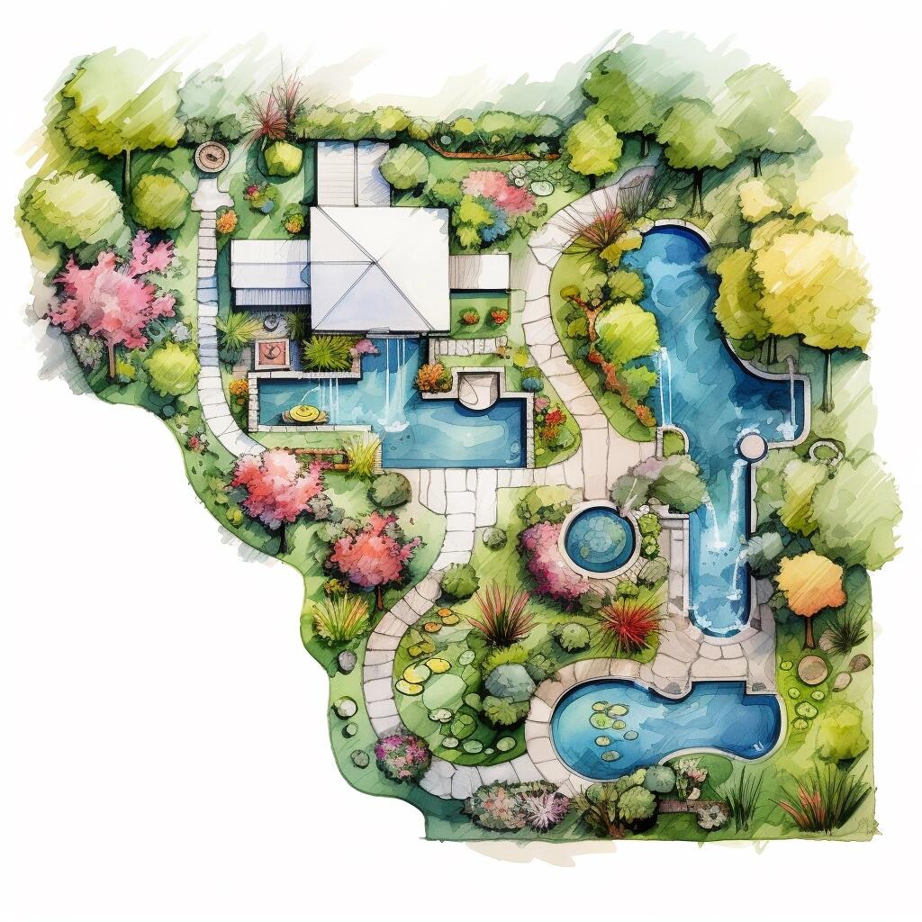 花园景观平面图