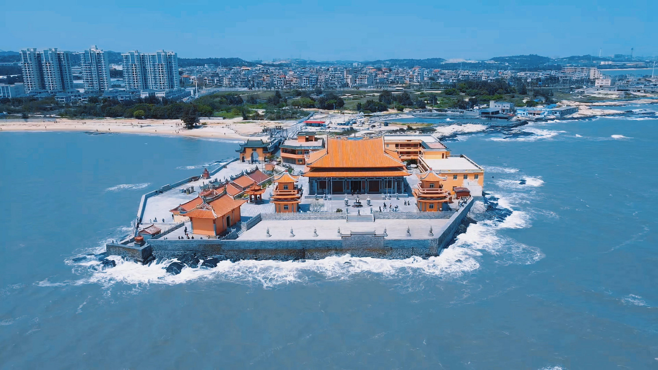 去一趟泉州99感受一下海天佛国7515洛伽寺 一座岂立在海上的