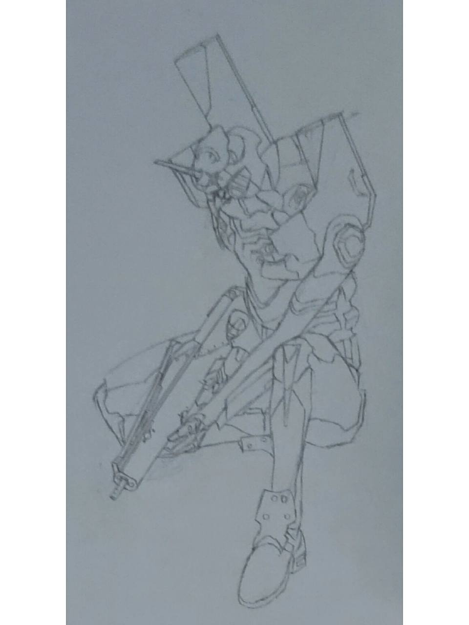 第一次画 eva初号机