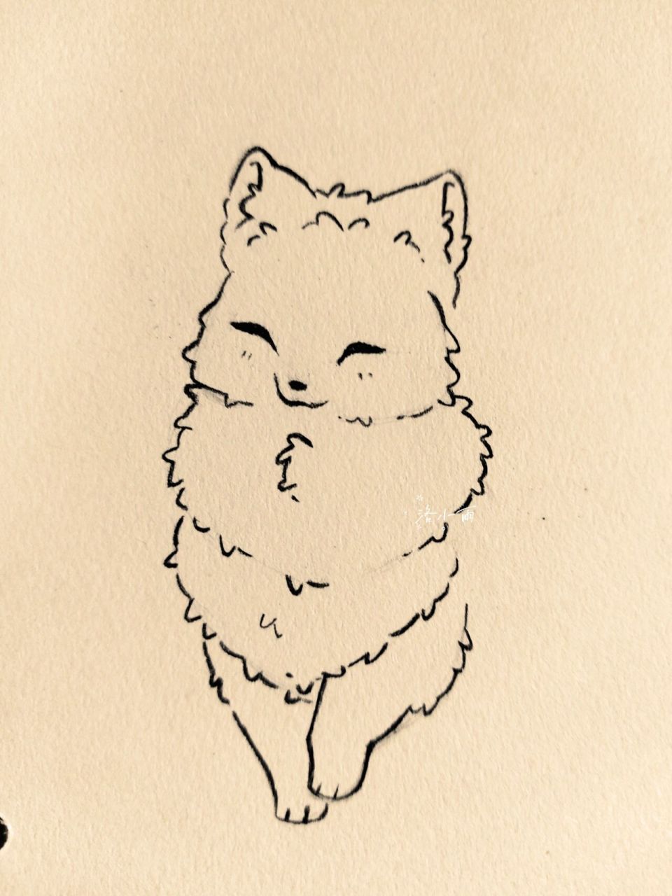 简笔画教程 小狐狸都是可可爱爱的鸭～94