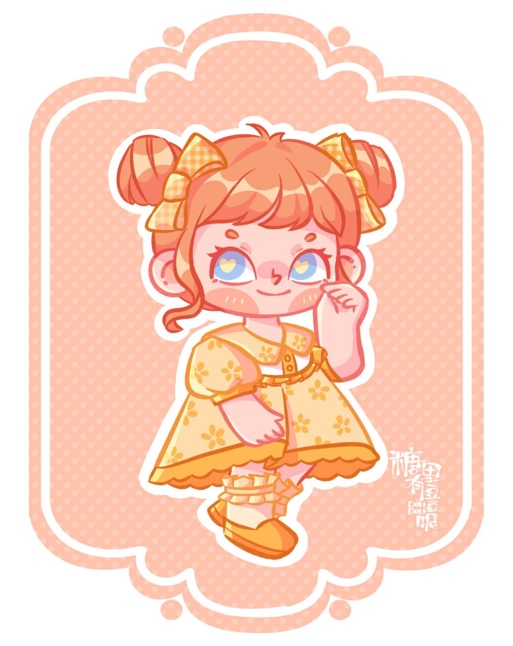 q版洛丽塔少女 | 上色篇 | 豆豆的原创插画 你很可爱, 不是cute, 而是