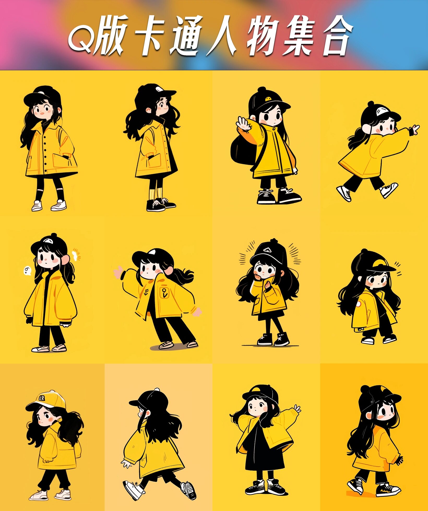 人人都能学会的ai人物简笔画 第一步:垫图//s.mj.