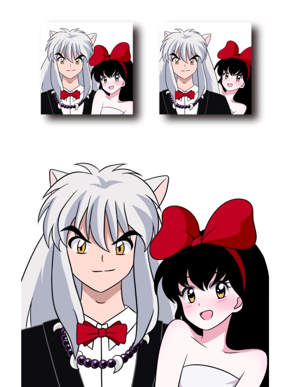 犬夜叉|戈薇   你好!结婚! 愿天下有情人皆成眷属呀～～ 520快乐!