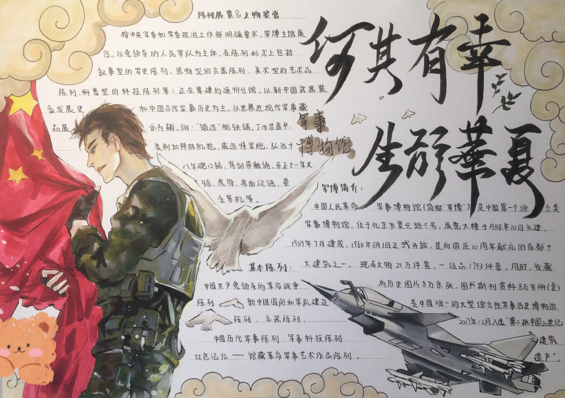 军事博物馆手抄报
