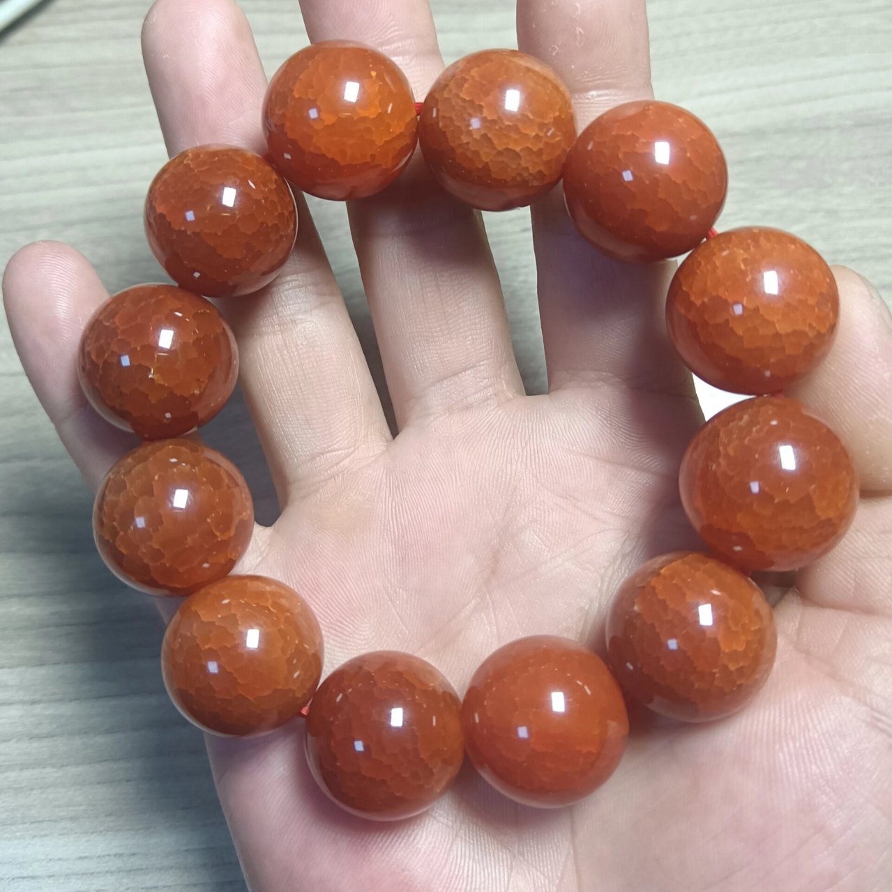 龙鳞凤血玛瑙 龙鳞凤血玛瑙手串 尺寸:2.