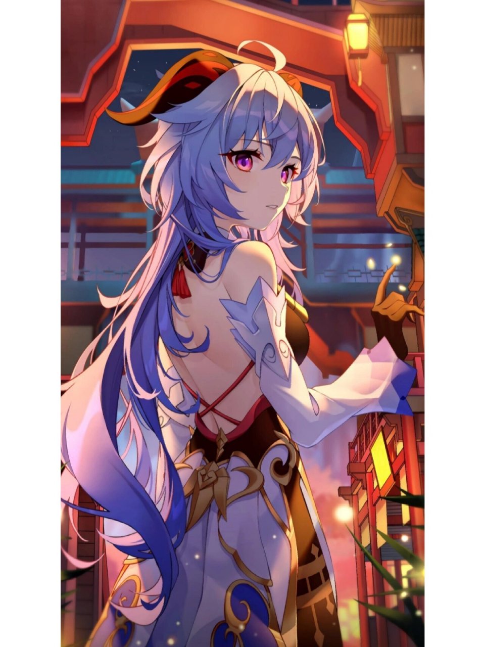 原神手机壁纸93长按自取 原神可爱美丽手机壁纸/聊天背景～雷电将军