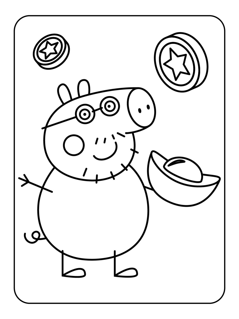 色彩情感和想象力75 97全素材可打印,有小猪佩奇,奥特曼,小马