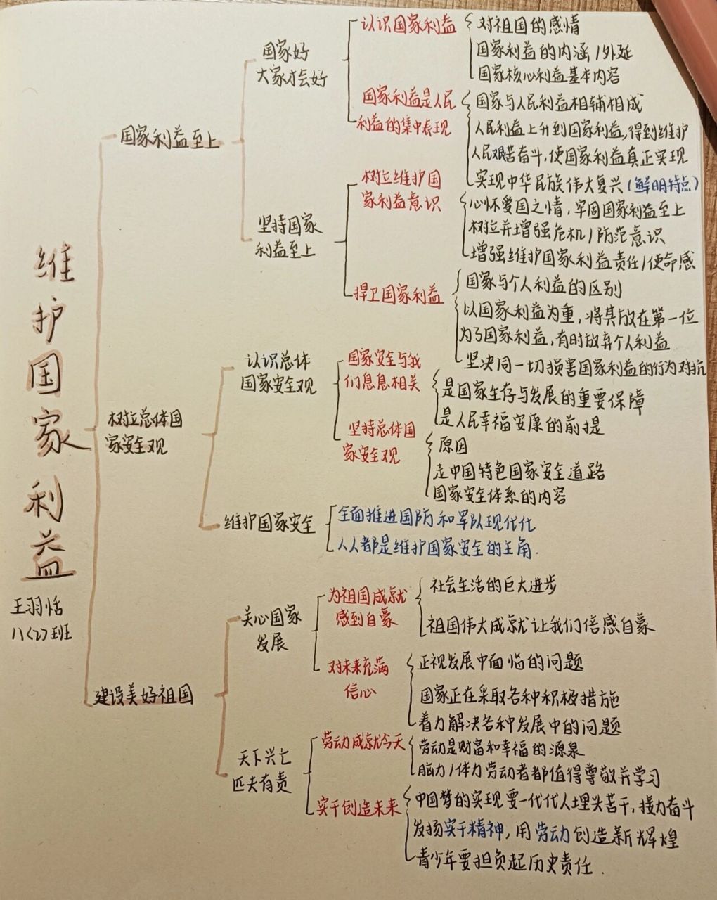 八上政治第四单元思维导图 八年级上册政治第四单元思维导图知识归纳