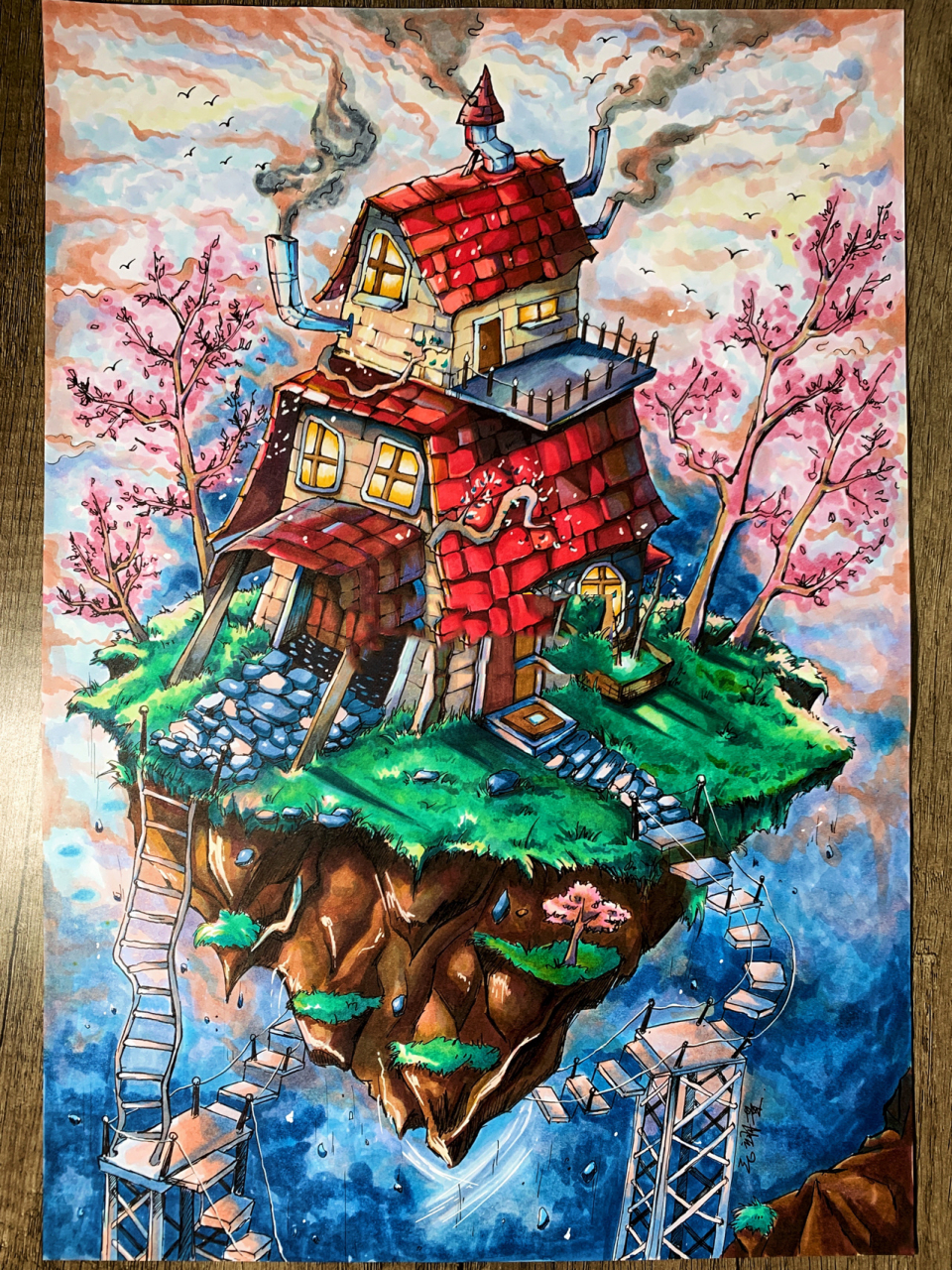 马克笔～ 马克笔画～ 马克笔:法卡勒软头