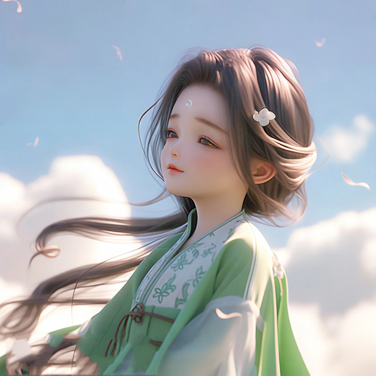 放松心情享受阳光(o^^o)|古风仙女头像 心情是一种风景,心中有风景