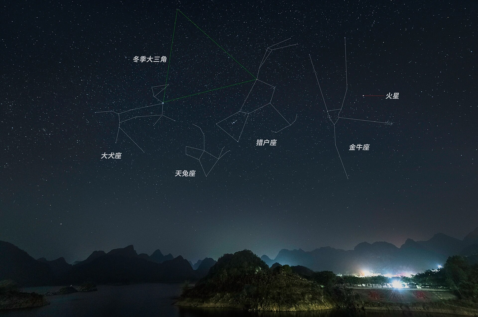 我叫猎户座,而不是北斗七星 每年9月到次年的3月,猎户座永远是夜空中