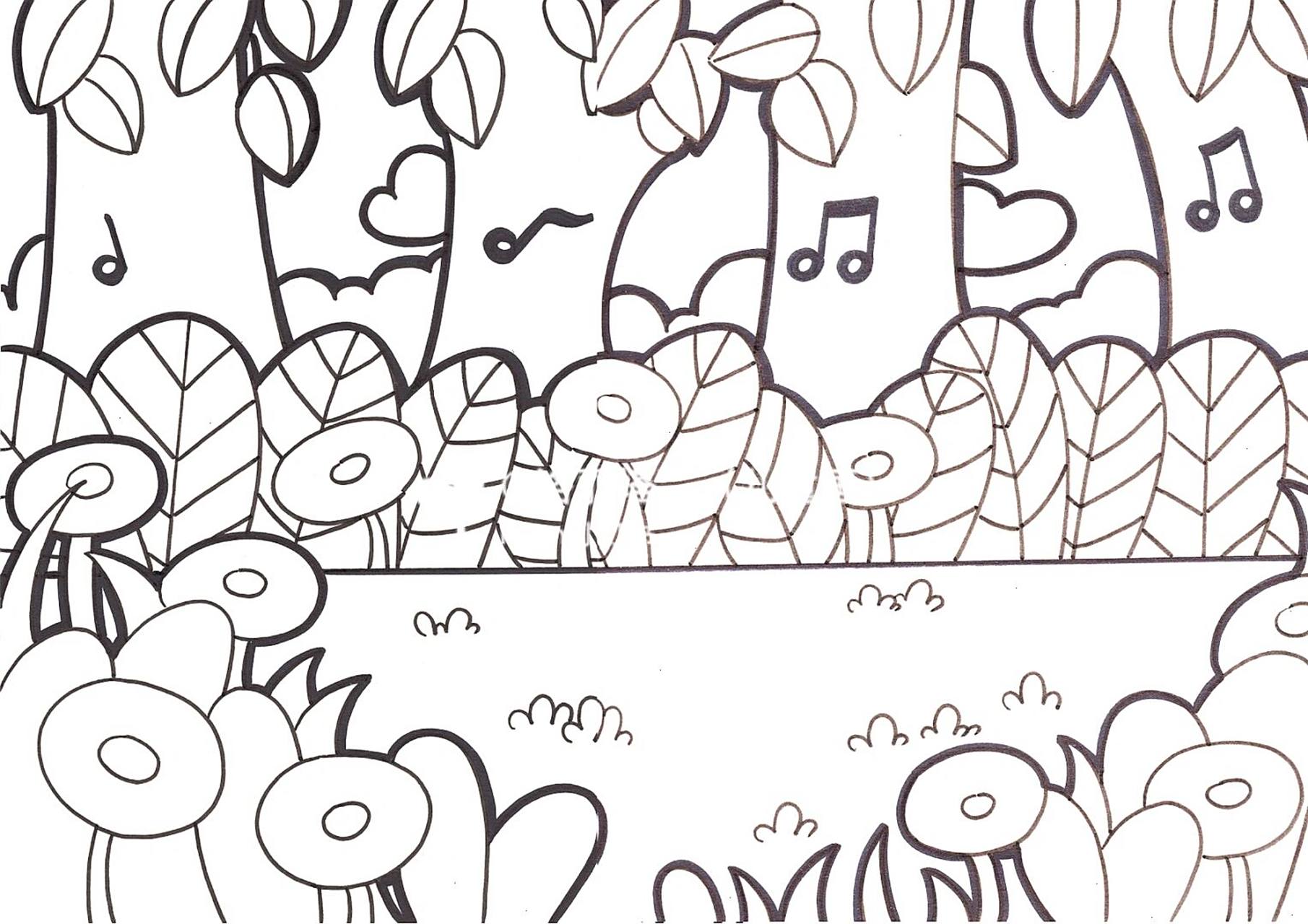 小红花95 草坪通用背景喔～ 临摹汤圆老师[亲吻]#简笔画教程# #简笔