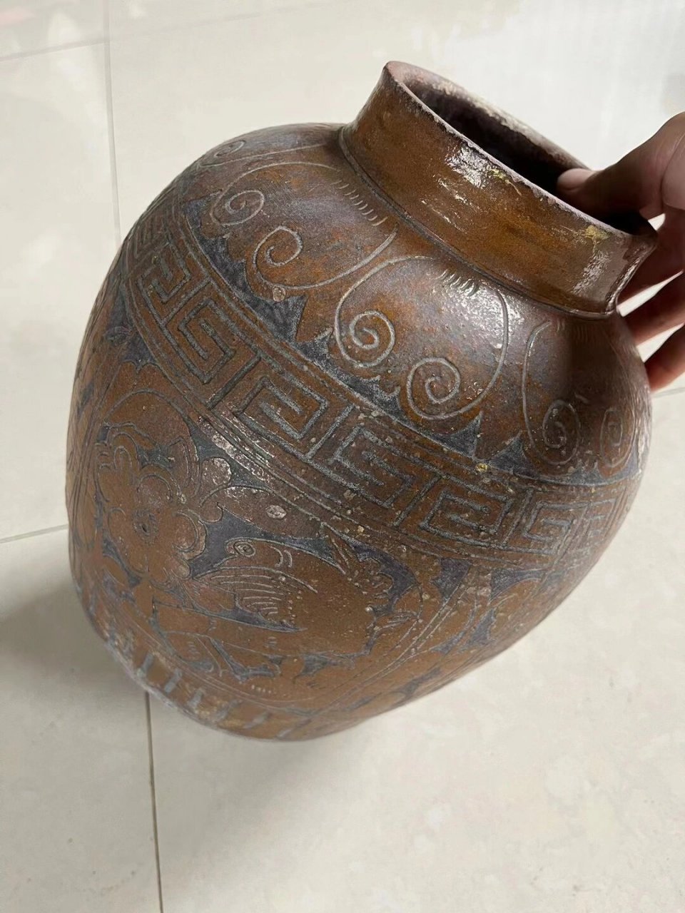 民间旧物改造  陶罐微景观