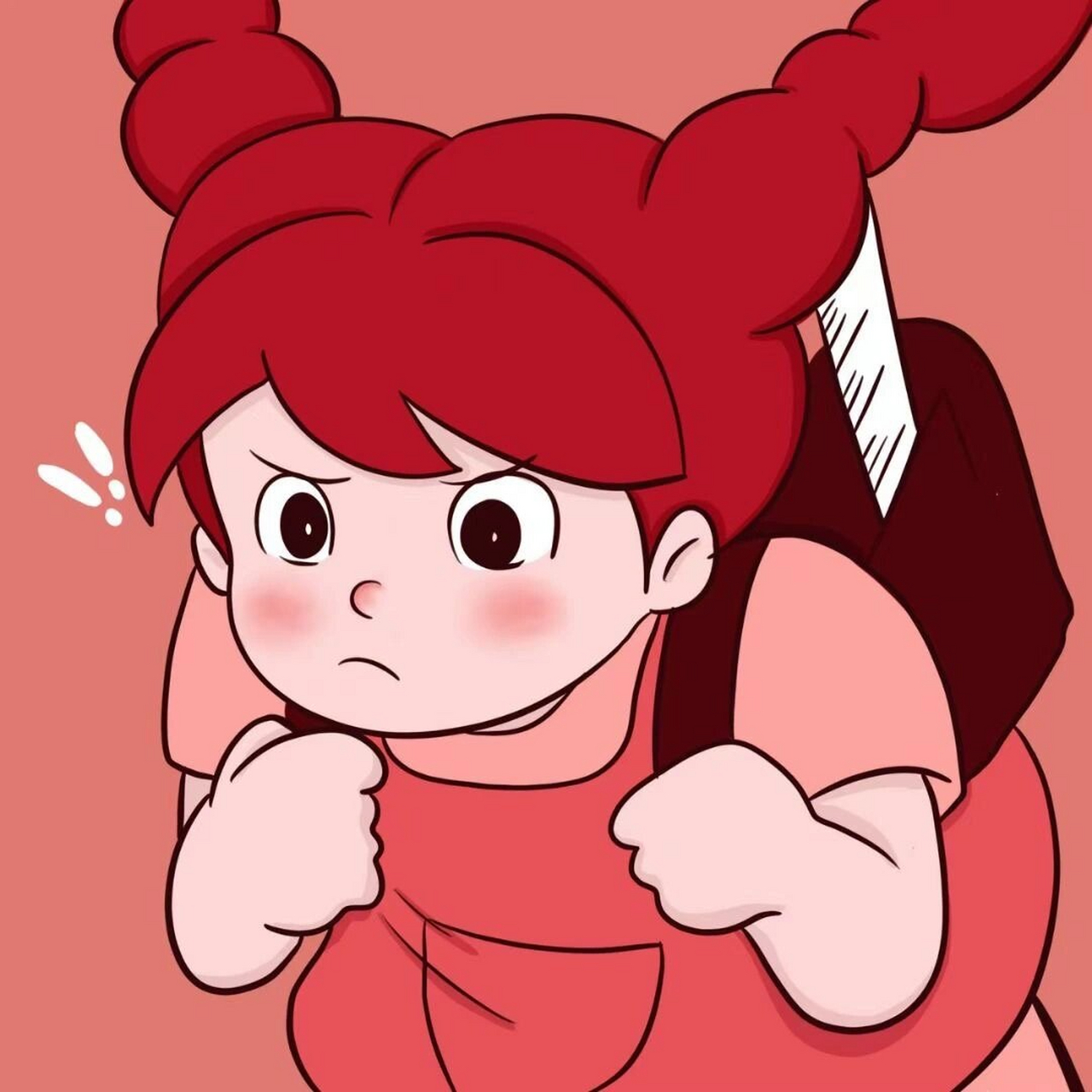 4.12红色系可爱女生动漫头像91 红色系的来啦!