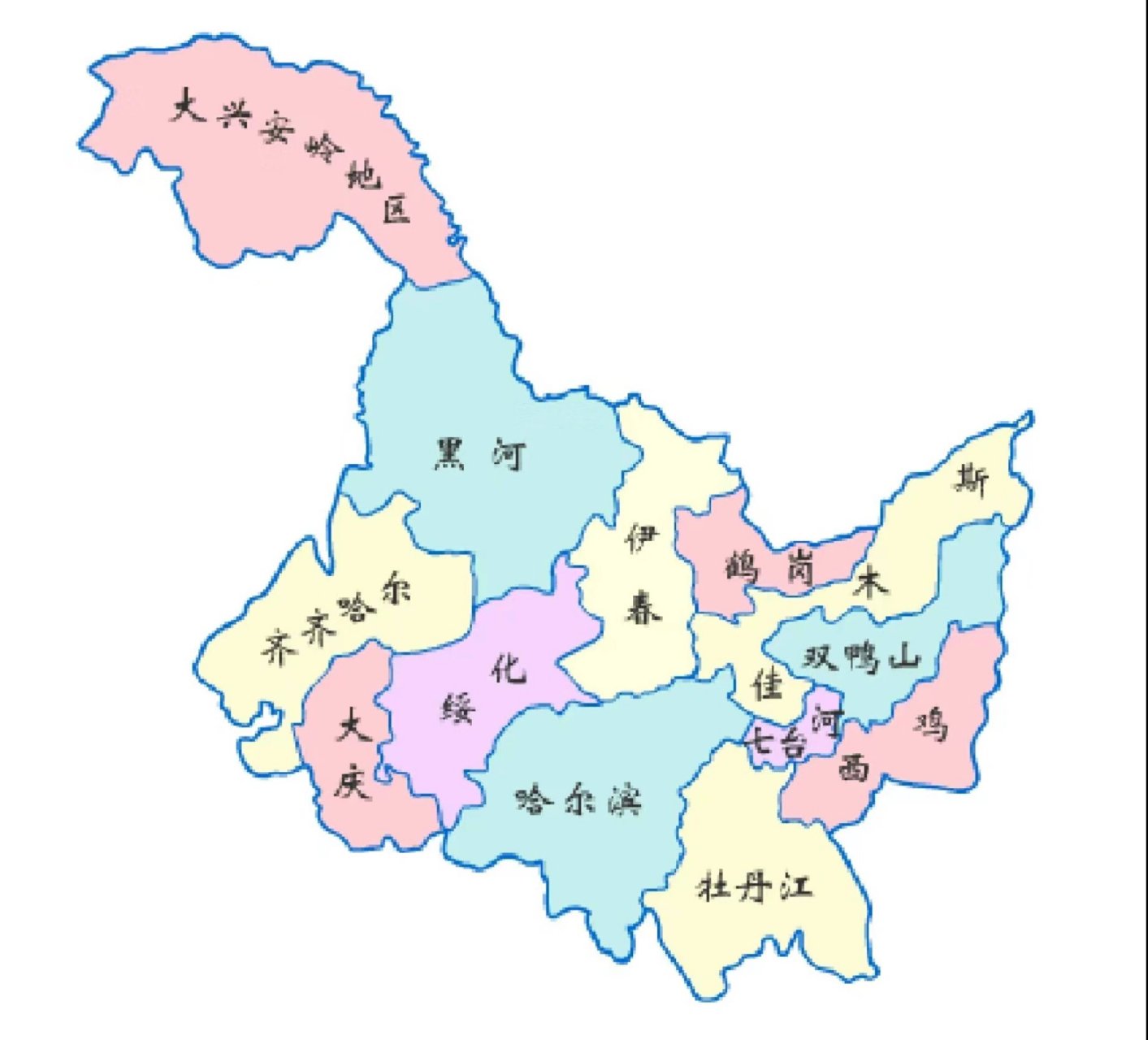 黑龙江地图及地形图