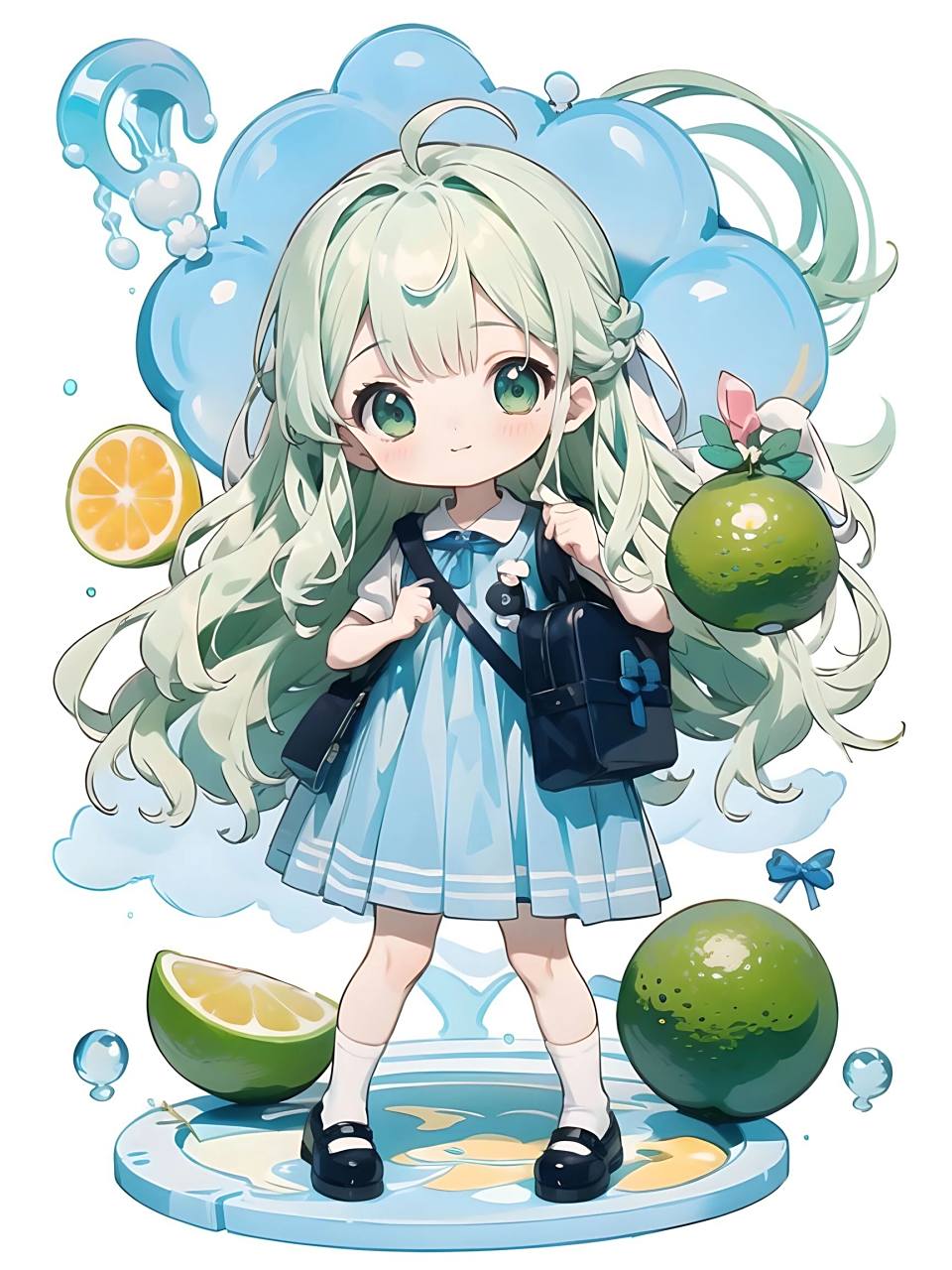 可爱卡通女孩 q版可爱女孩子