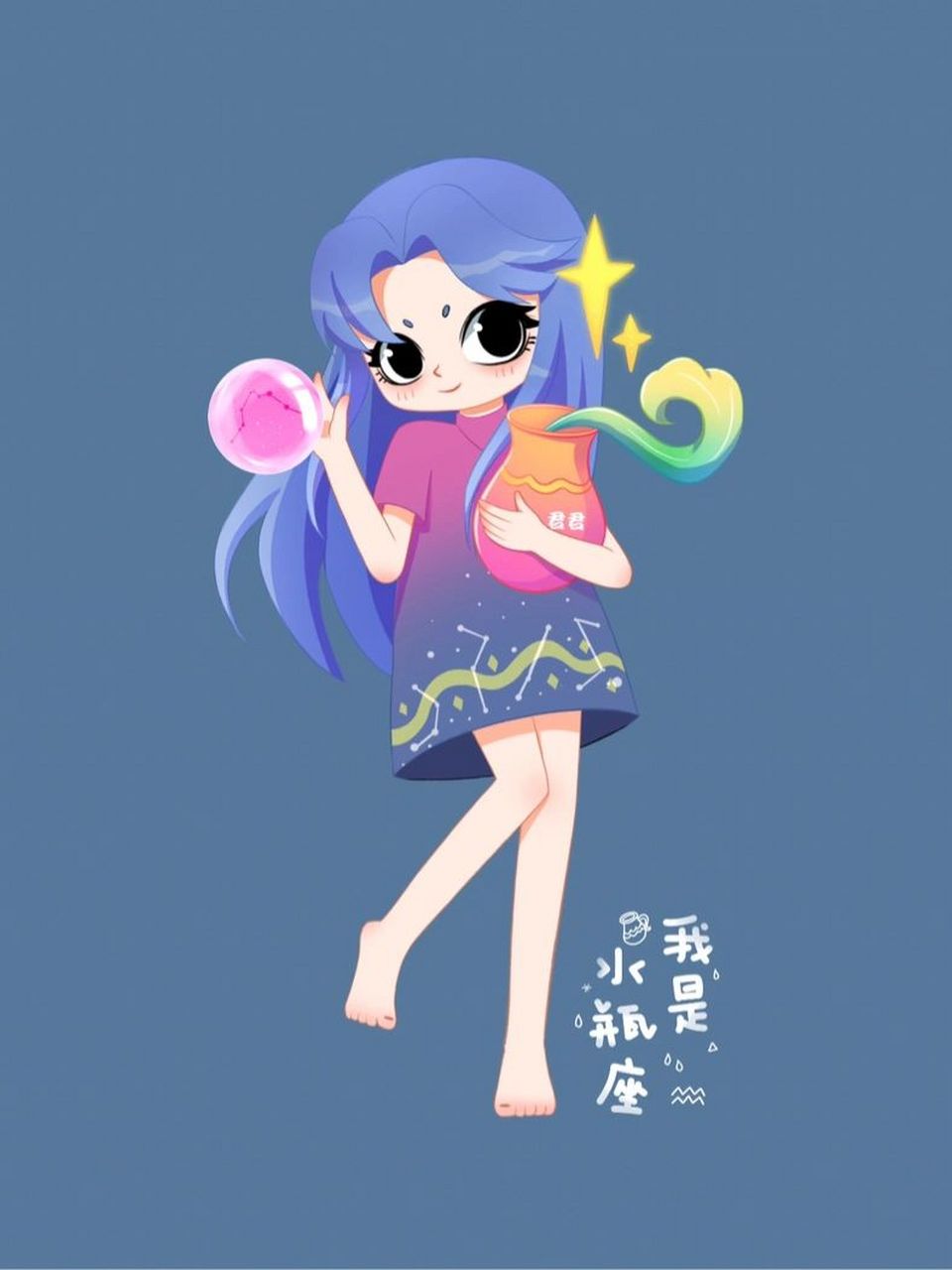 十二星座壁纸|12星座图片|可爱女孩前六张 .