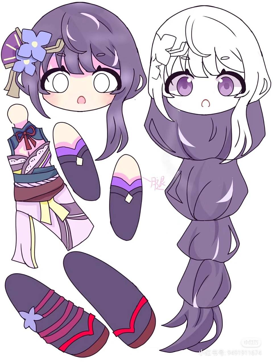 纸片人打印图片 纸片人打印图片