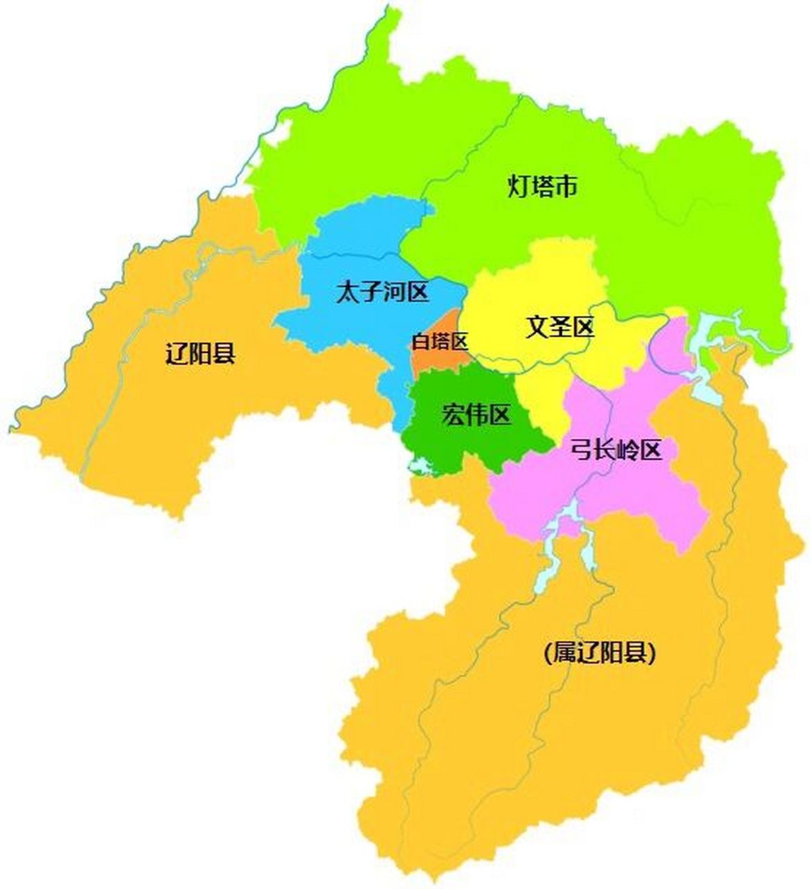 辽阳行政区划 辽阳市,辽宁省辖地级市,总面积为4743平方公里,常住人口