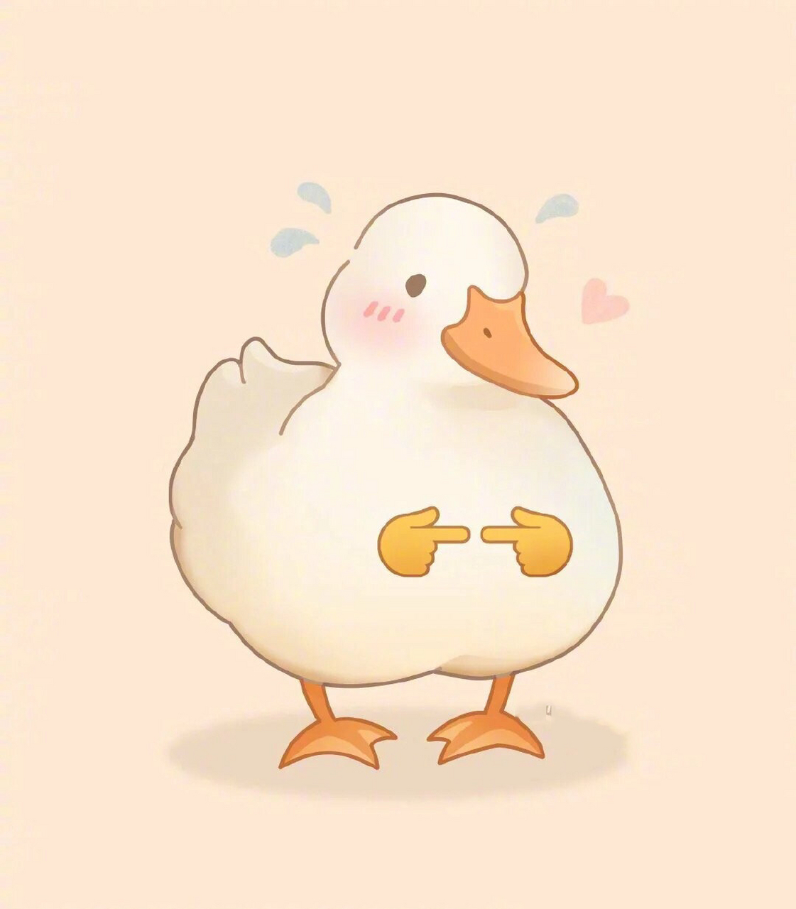 小鸭子头像 不是原创 感觉有点像情侣头像 闺蜜头像也可以