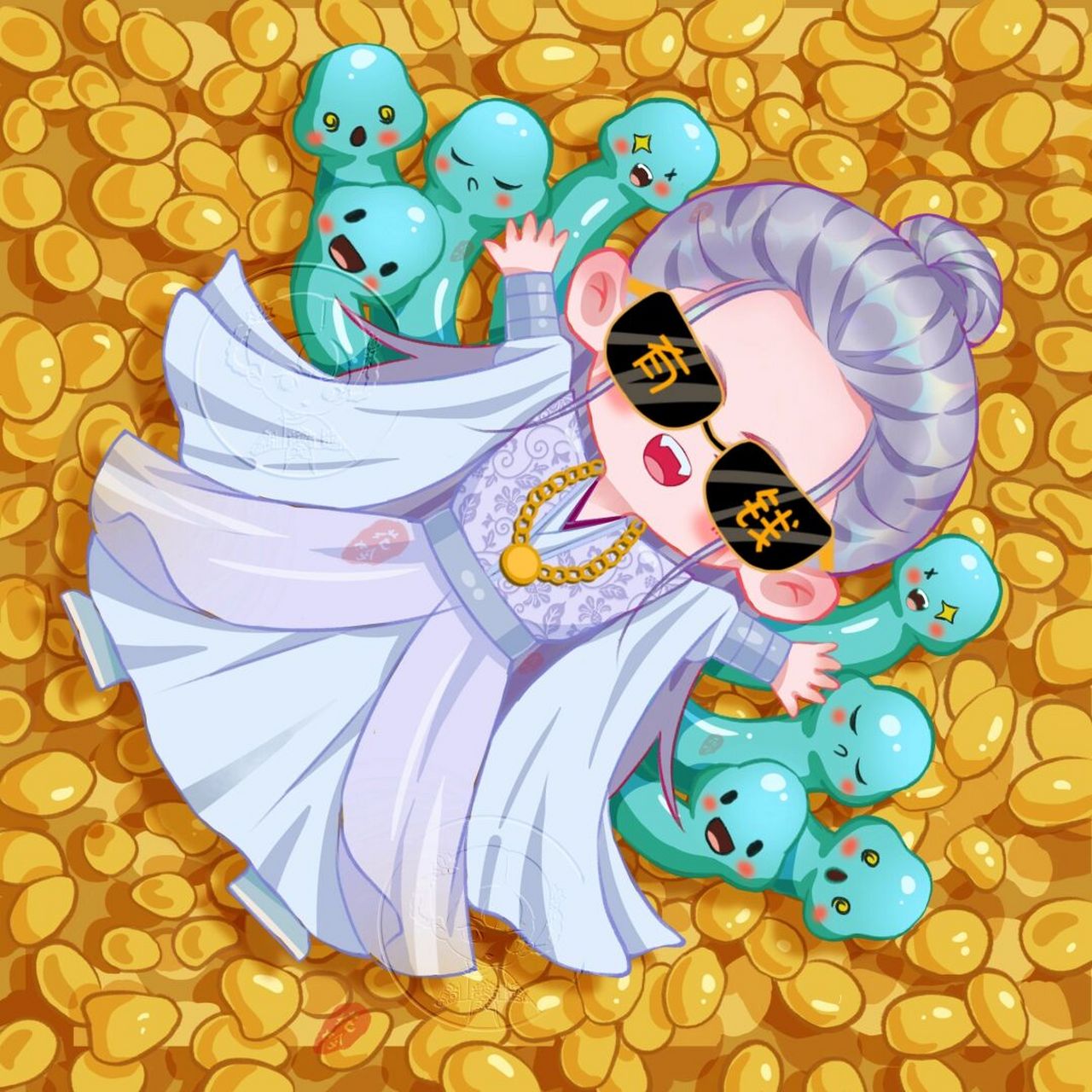 发财# #每日壁纸# #相柳壁纸# #发财暴富壁纸# #长相思# #q版人物