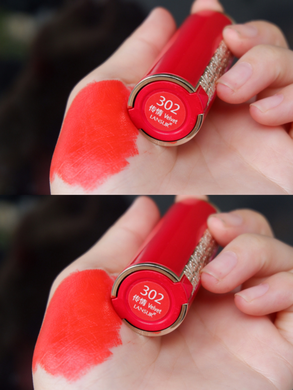 兰瑟大红管口红试色|做一颗冬日小番茄 82色号:lansur伯爵红茶