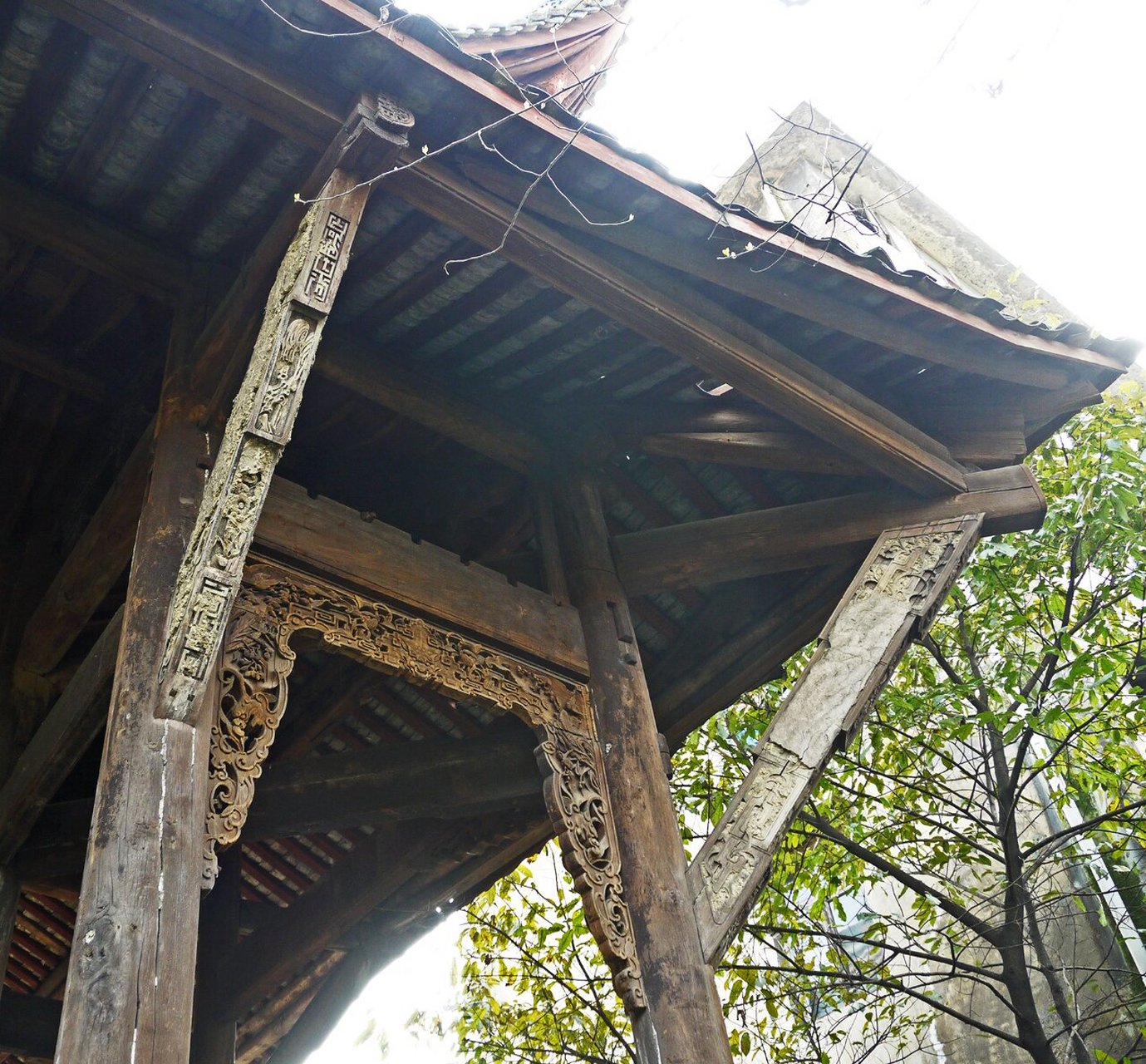 长宁县文庙修缮前旧影 长宁县文庙位于四川宜宾市长宁县双河镇双河