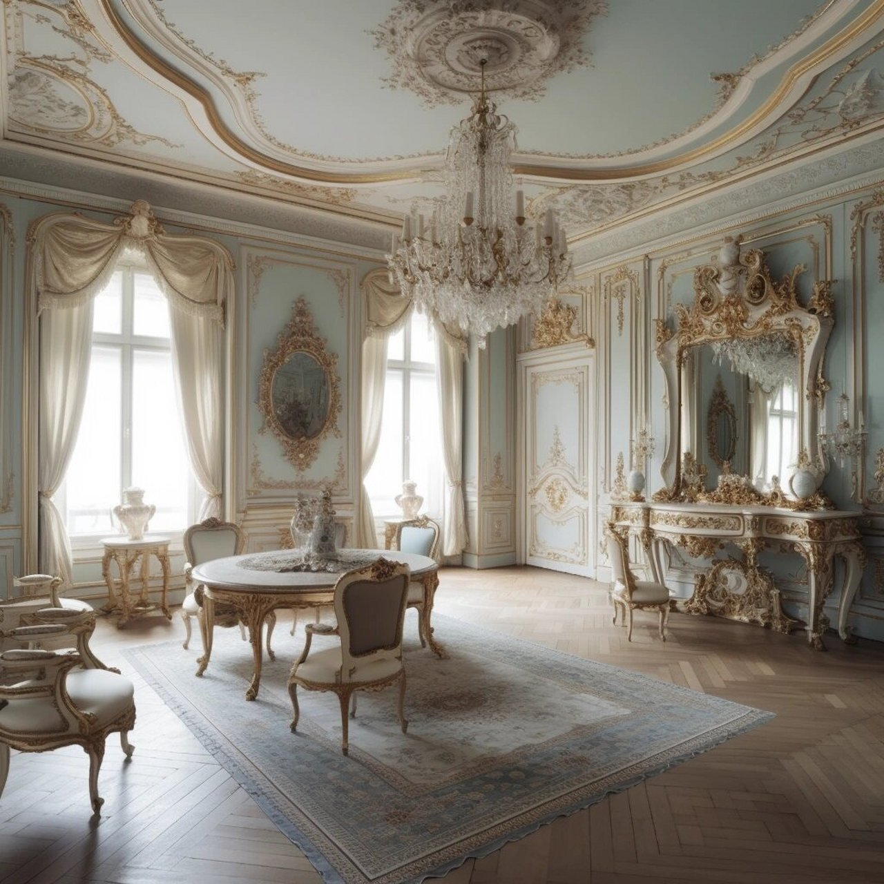 洛可可风室内风格|源自法国的浪漫 78洛可可风格(rococo)起源于18